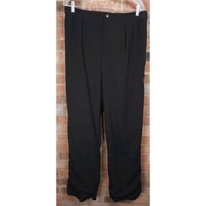 Tourney Mens XL Black Gore-Tex Rain Wind Snap Zip Waterproof Golf Pants
